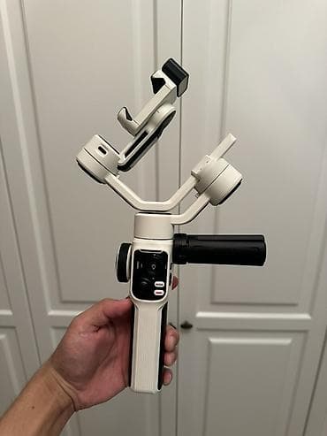 poco 5pro: Стабилизатор для смартфона Zhiyun Smooth 5S (белый) - Трёхосевой — 4