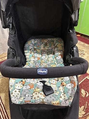 chicco: Пользовались аккуратно в комплекте утеплитель ног,дождевик и матрас в — 2