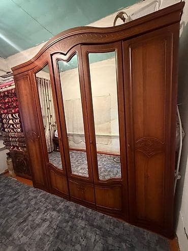 Комплекты офисной мебели: Спальный гарнитур, Б/у, Тумба, Белоруссия, Дерево, цвет - Коричневый — 4