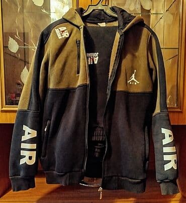 брендовые мужские спортивные костюмы из турции: Мужской спортивный костюм, XL, Air Jordan, Б/у, цвет - Коричневый, Самовывоз — 1