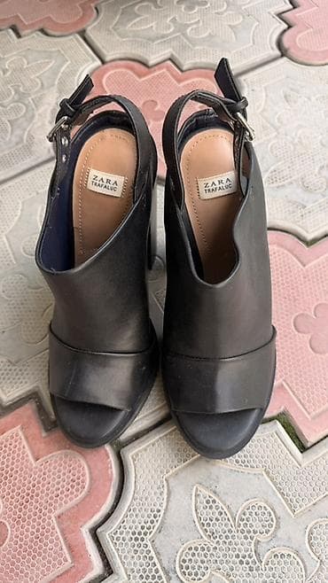 зара обувь: Сабо, 39, Zara, Новый, цвет - Черный, Платная доставка, Самовывоз — 2