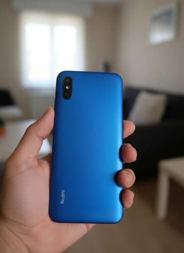 Redmi, Redmi 9A, Б/у, 32 ГБ, цвет - Синий, eSIM