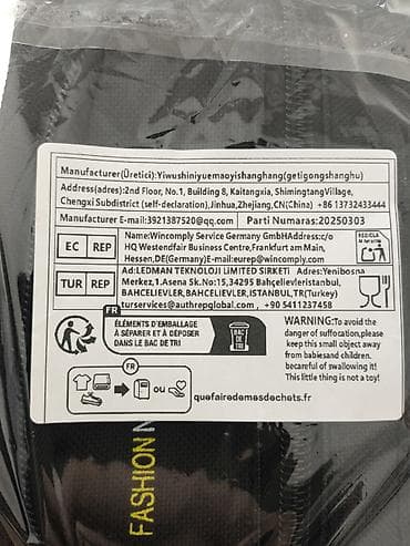 биркен: Новая мужская сумка через плечо (кроссбоди) Чёрная + синий, нейлон — 2