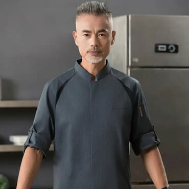 Поварской китель унисекс в современном стиле, выполненный из прочной