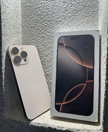 телево: IPhone 16 Pro Max, Б/у, 512 ГБ, White Titanium, Коробка, 93 % — 3