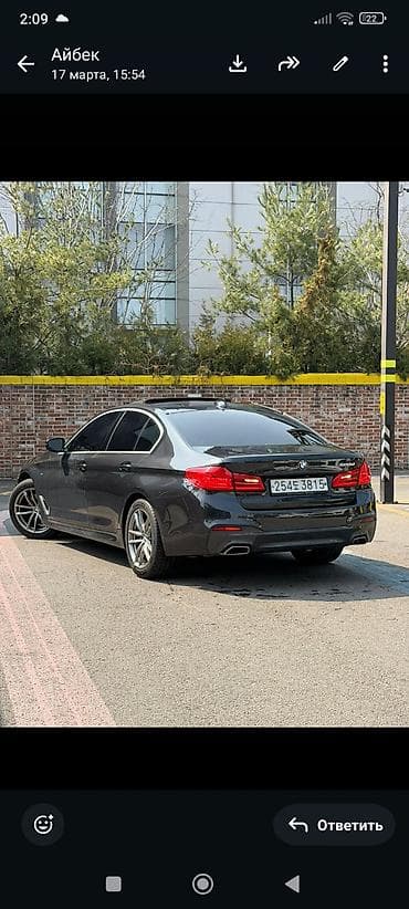BMW: BMW 5 series: 2019 г., 2 л, Автомат, Дизель, Седан — 4