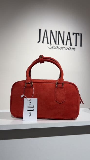 бордовая сумка: Сумки “Ye11ow bag” - Мини-сумка через плечо из мягкого нубука в — 4