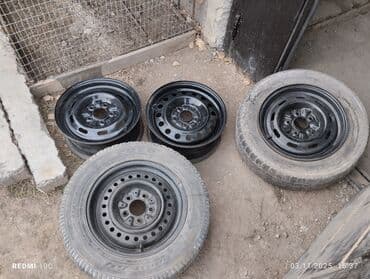 резина 15 с: Железные Диски R 15 Комплект, отверстий - 5, Б/у — 3