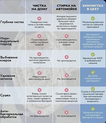 Клининг кызматтары: Килемдерди жуу, | Паластар, Ала-кийиз, Шырдак, Өзү алып кетүү, Акысыз жеткирүү — 10