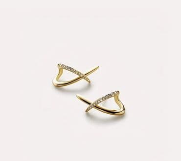 кошого для невесты: Комплект из двух пар женских серёг 1) Мини-гвоздики с подвесной — 2