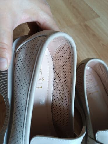 туфли беж цвет: Туфли перфорированные новые, женские,
 не подошёл размер, цвет пудра — 2