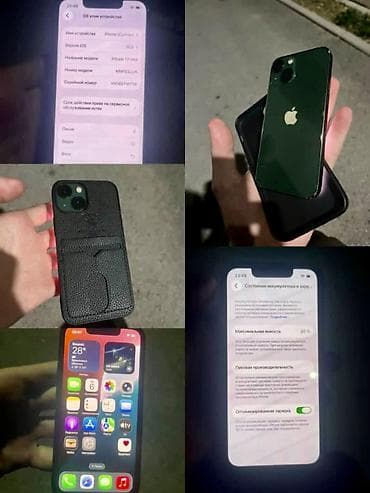 13 pro новый: IPhone 13 mini, Б/у, 128 ГБ, Alpine Green, Коробка, Наушники, Стилус, 80 % — 1