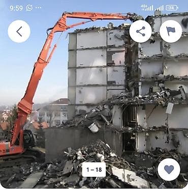 Услуги демонтажа и сноса зданий - Полный цикл работ: механический