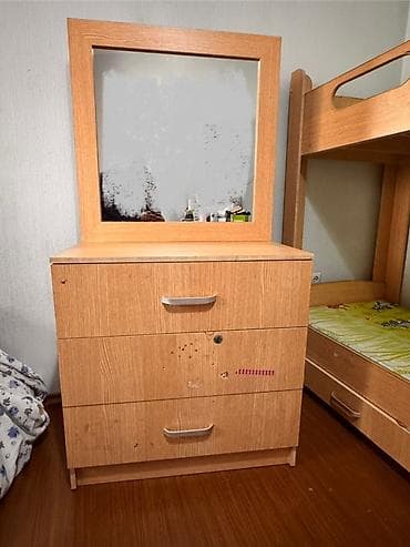 кровать двухъярусная бишкек: Цена за кровать - 9000 Комод - 7000 Вместе отдадим за 15000 Самовывоз — 2