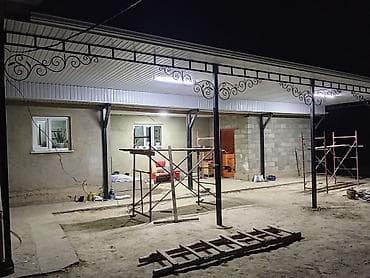 Дом и сад: Навес, Другая форма, Металл, Профнастил, Установка — 10