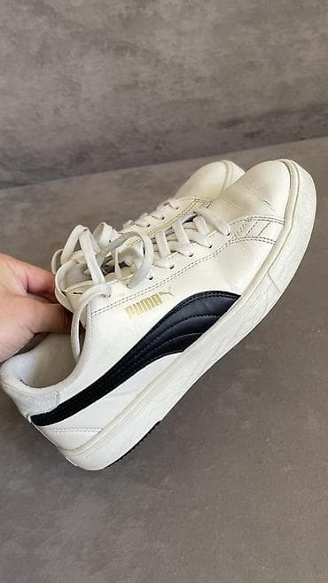 Личные вещи: Мужские кроссовки, 41, 41.5, Puma, Б/у, цвет - Белый, Самовывоз, Бесплатная доставка, Платная доставка — 1