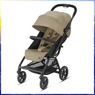 Коляска прогулочная Cybex Eezy S + 2 (бежевый(хаки)текстиль, черная — 2