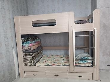 двухярустная кровать: Двухъярусная детская кровать, ЛДСП — 1