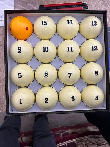Чатырлар: Наборы шаров для русского бильярда - Полные комплекты: 16 шаров (1–15 — 4