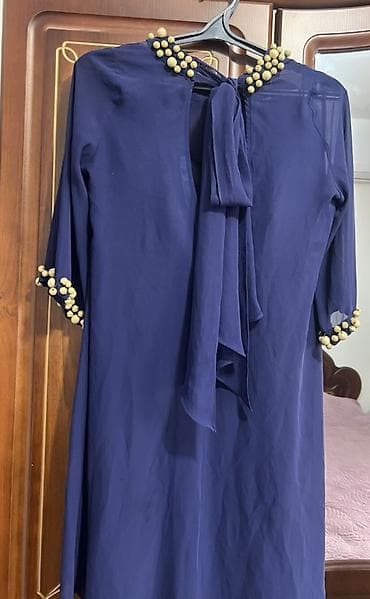 вечерний индийские платья современные: Вечернее платье, А-силуэт, Длинная модель, Шифон, С рукавами, Камни, L — 5