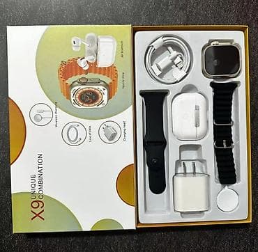 a50 samsung: Набор X9: смарт‑часы в стиле Apple Watch Ultra + беспроводные наушники — 3