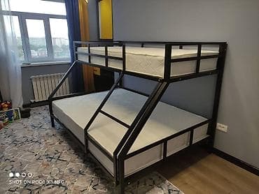 inversion stol: Стил Лофт. Мебел на заказ. Двухъярусная кровать. Размер внизу:Ширина — 6