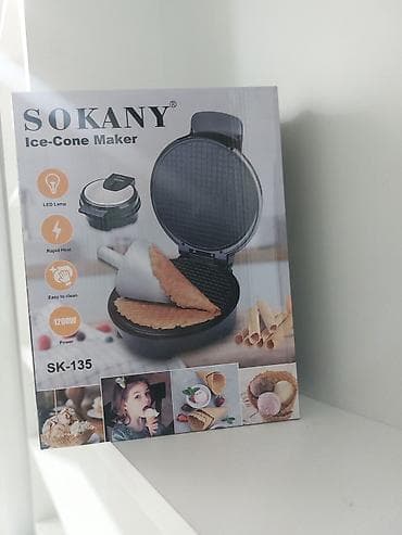 сколько стоит вафельница: 🍦 Вафельница SOKANY SK-135 Почти новая вафельница для рожков и — 3