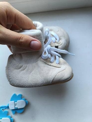 Детские пинетки/кроссовочки для малышей - Цвет: молочный/бежевый с