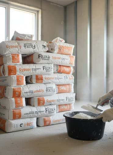 декоративный гипсовый кирпич: Штукатурка Flux trowel, Гипсовая — 1