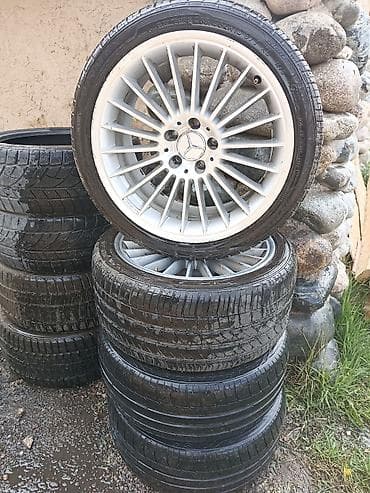 бу авто шины: Колеса в сборе 265 / 35 / R 18, Комплект, Легковые, Литые, отверстий - 5 — 1