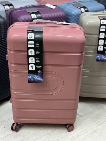 чемодан дорожный бу: Чемодан, Новый, Материал: Полиэстер, Средний (40 - 70 л), Без колес, Водонепроницаемость, Вращающиеся колеса на 360° — 6