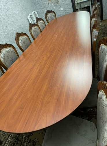 двухъярусная кровать трансформер в бишкеке: Большой обеденный/банкетный стол овальной формы. - Столешница — 2