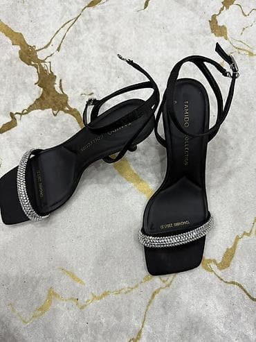 Сабо: Женские босоножки TAMIDO Collection - Цвет: черный - Форма мыска — 2