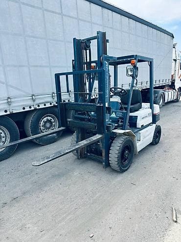 Транспорт: Погрузчик, Nissan, Колесный, Вилочный — 6