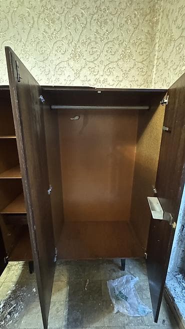 Шкаф для одежды, Прямой, Дерево — 2