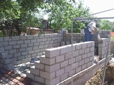 строительный форма: Кладка Пескаблок кирпич. Крыша жабабыз бардык турун европейский — 3