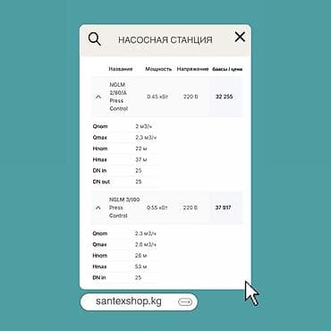 инвертор для насоса: Насосная станция NGLM Press Control (Италия) Тип: бытовая — 2
