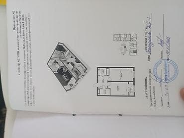 каракол срочно: 2 комнаты, 54 м², 4 этаж — 1