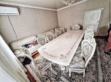 дом на колесах купить бишкек: Стол и стул для зала, цвет - Белый — 13