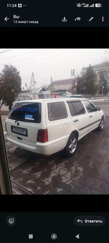 Volkswagen Golf Variant: 1998 г., 1.8 л, Универсал lalafo.kg да Volkswagen Golf Variant: 1998 г., 1.8 л, Универсал