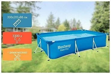300/201/66см. Bestway 56404 BW Каркасный бассейн Steel Pro, 3300л — 5