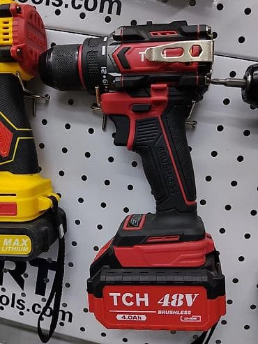 Аккумуляторная ударная дрель‑шуруповерт TCH 48V Особенности: -
