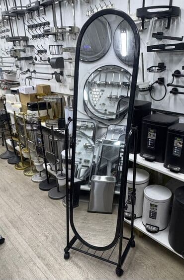 Үй сааты: Напольное зеркало Зеркало напольное в полный рост на колесах размер — 3