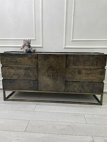 ролики для передвижения шкафов: Комод для одежды, Без зеркала, Другой материал, цвет - Коричневый — 2