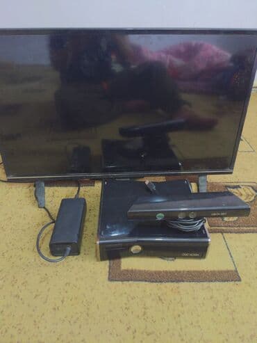 срочно продаю горид: > 🎮 Xbox 360 Slim + Kinect + телевизор + 4 геймпада (договорная — 1