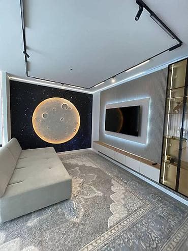 адинай: 1 бөлмө, 54 м², Элитка, 13 кабат, Евроремонт — 3