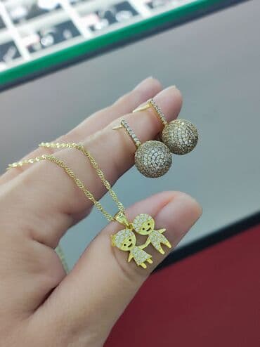 свадебные платья от производителя: Серебро Италия Серебряный Серьги+ Цепочка с подвеской Цена 4500сом — 6