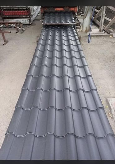 Металлочерепица: Металлочерепица (профиль “волна”), серый матовый - Материал — 2