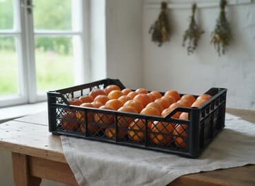 ящик овощной: Хурма, ящик - Сорт: классическая оранжевая хурма (вяжущая/сладкая по — 1