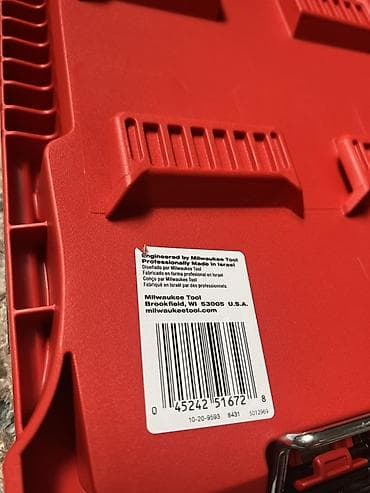 прозрачные наклейки: Органайзер Milwaukee PACKOUT — модульный ящик‑сортировщик для крепежа — 3